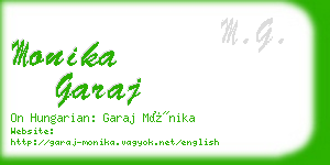 monika garaj business card